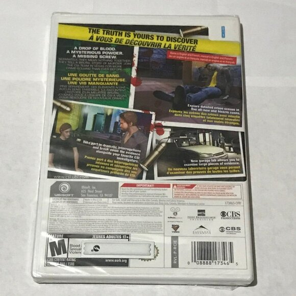 Nintendo Wii CSI Hard Evidence (Factory Sealed) - Picture 2 of 3